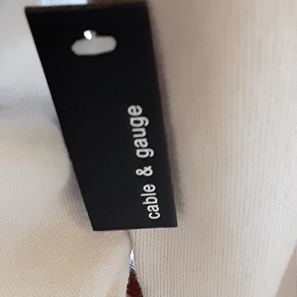 NWT, Cable & Gauge,  Frill Front Cotton Blend Cardigan L - Picture 7 of 7